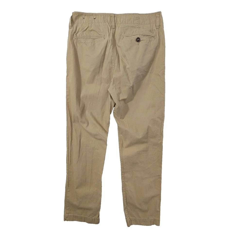 American Eagle Chino Pants Mens 30x32 Khaki Original Straight Casual‎ Preppy